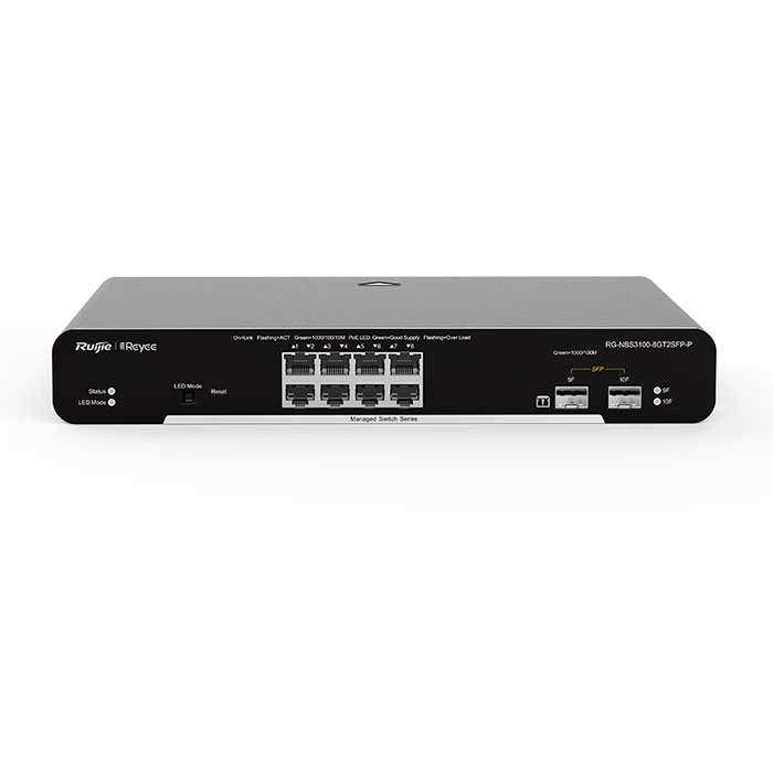 8-Port GE PoE Switch RUIJIE RG-NBS3100-8GT2SFP-P-V2